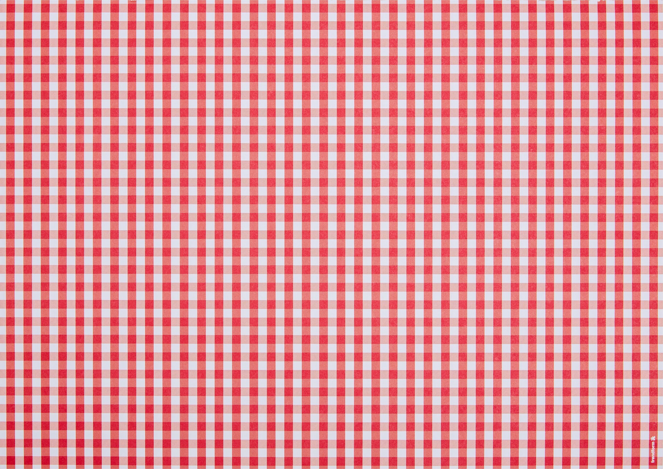 VICHY Papiertischset - Rot / B: 42.0 cm x H: 30.0 cm