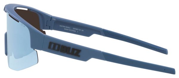 Lunettes Bliz Matrix Small Bleu Mat - Ecran Miroir Bleu Glacier