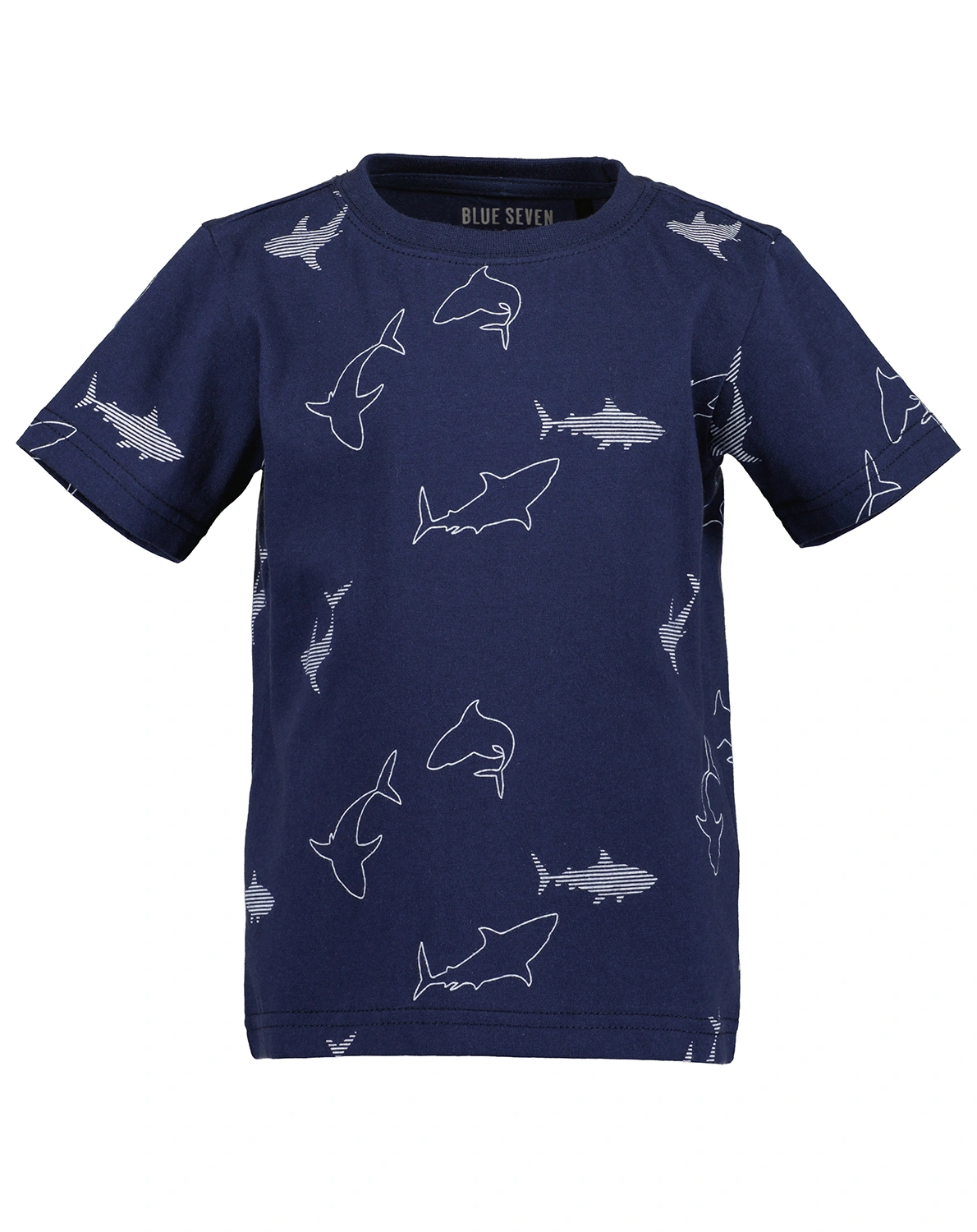 T-Shirt SHARK SHADOWS in dunkelblau