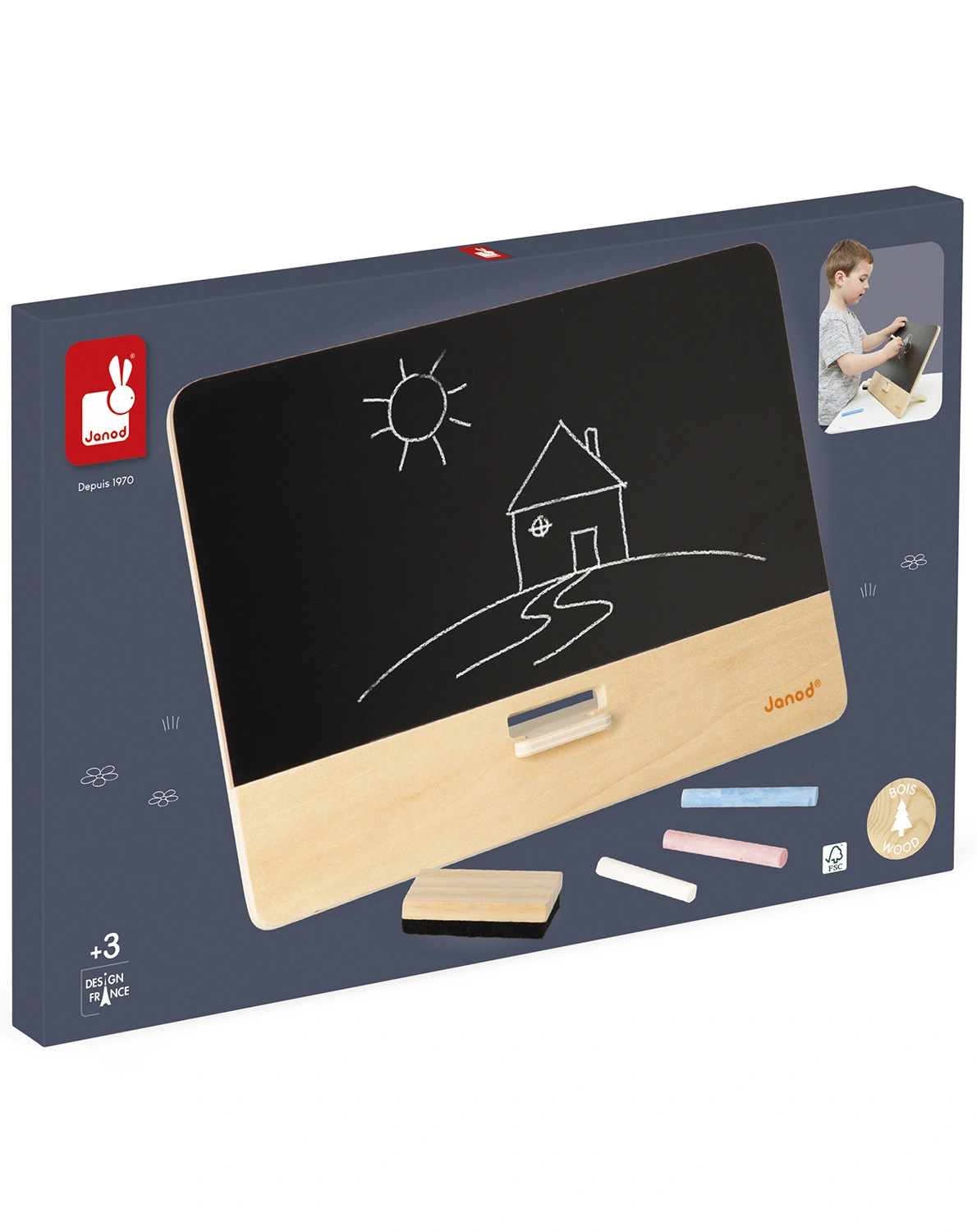 Schreibtafel TABLEAU NOIR mit Zubehör