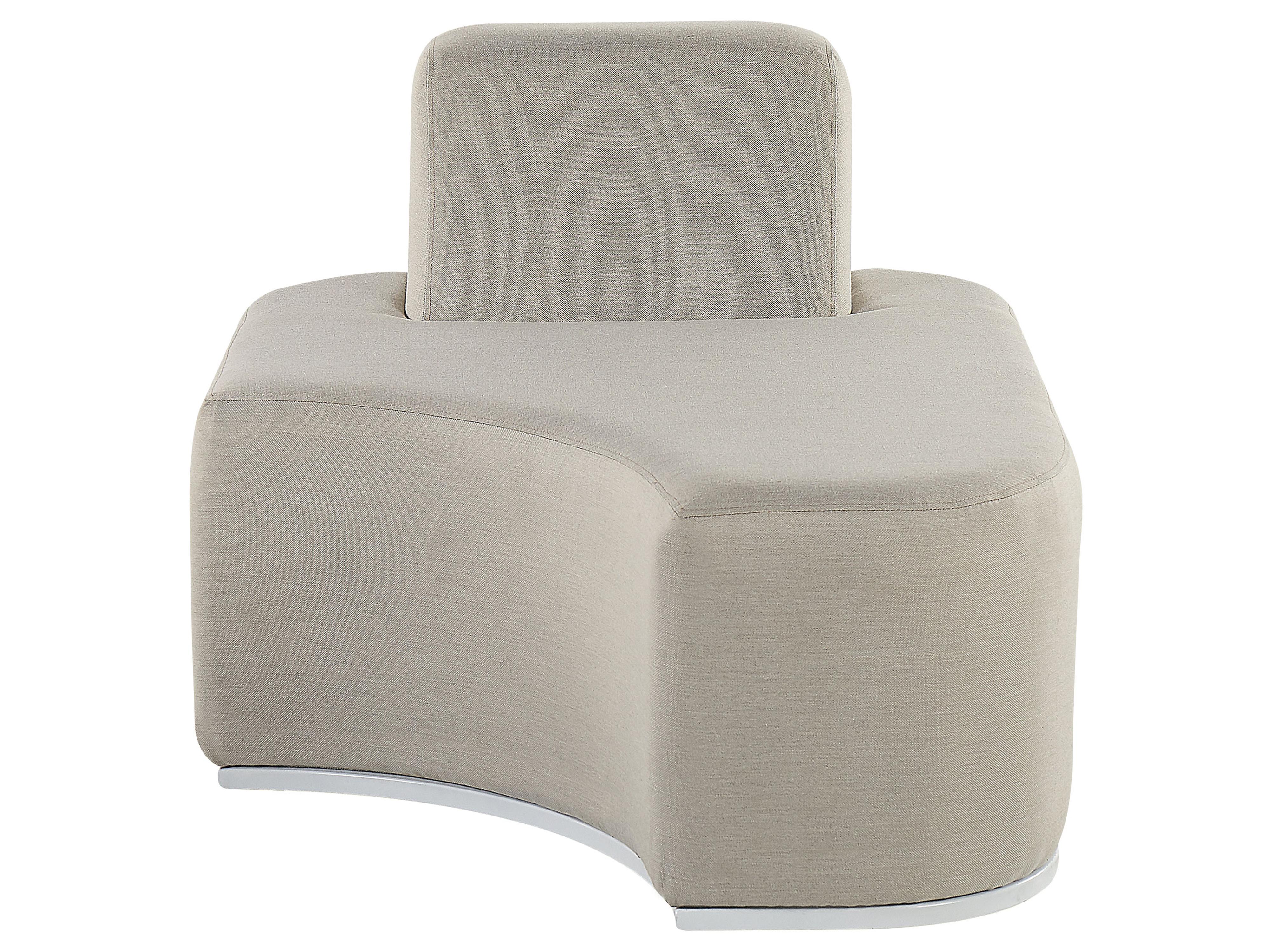 Loungeset met tafel 2-zits FABRO modulair Lichtgrijs