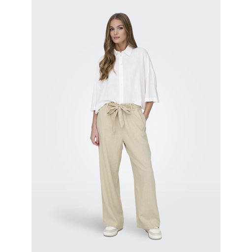 JDY Say Linen Bukser, Oatmeal, 42