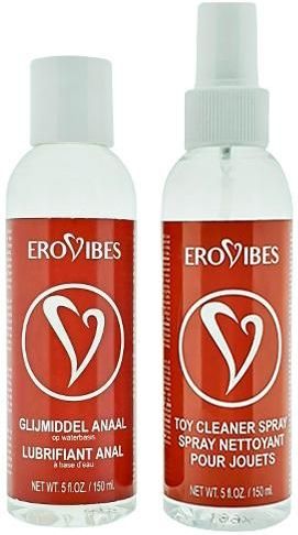 Erovibes Glijmiddel Anaal Op Waterbasis 150 ml + GRATIS Toy Cleaner