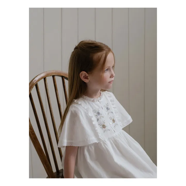 Louisiella Robe Flossie Brodée | Blanc