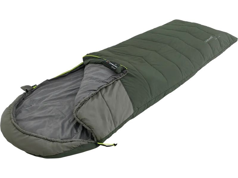 Outwell Schlafsack Caldera Lux Grün, 80 x 220 cm Warmer und bequemer Mumienschlafsack