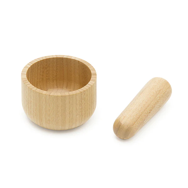 Set pilon et mortier bambou Pebbly
