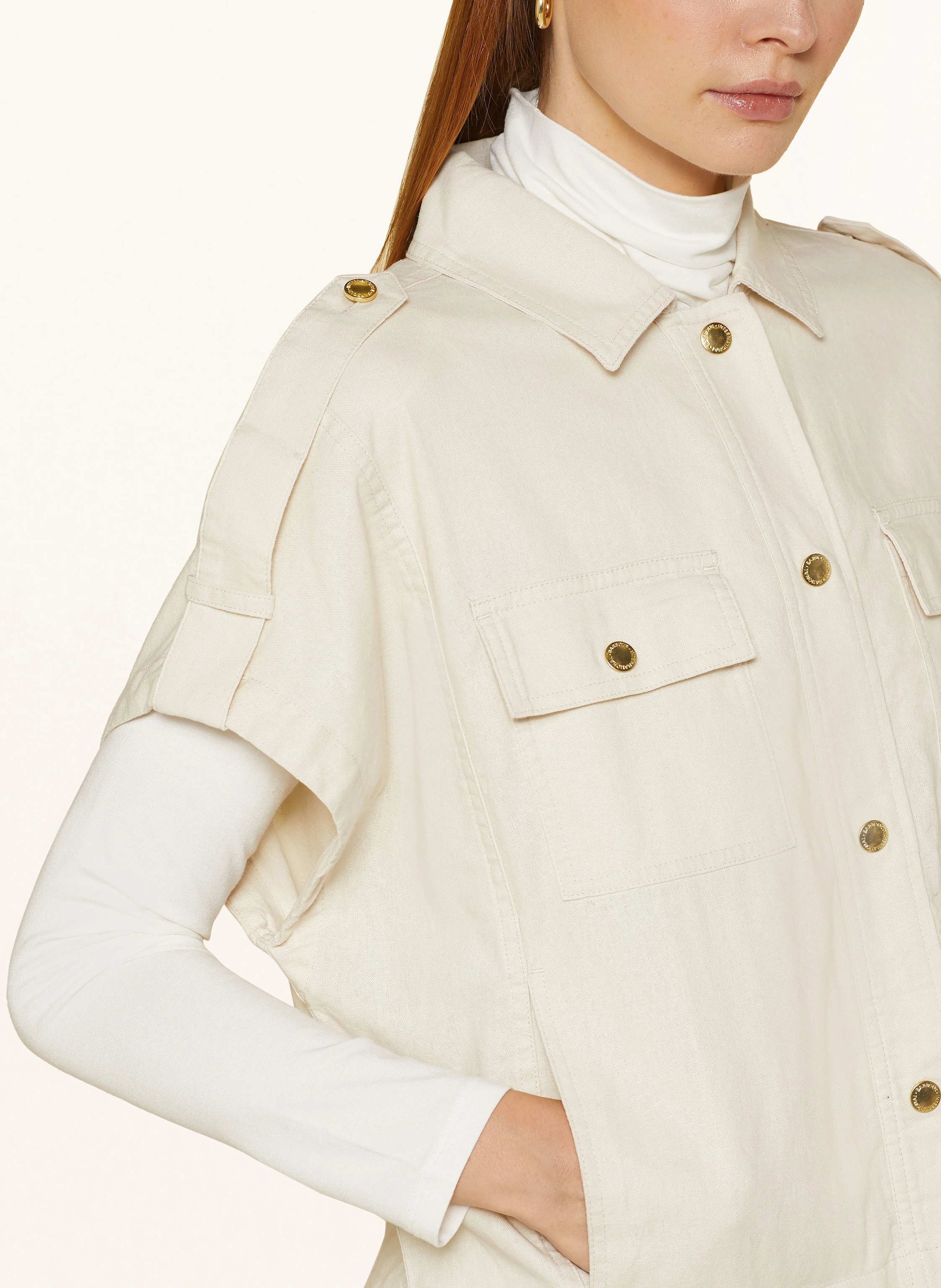 BARBOUR INTERNATIONAL Blusentop PRIYA mit Leinen