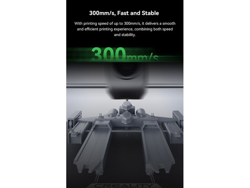 Creality Filament PLA Fast Schwarz 1.75 mm Filament für 3D-Drucker