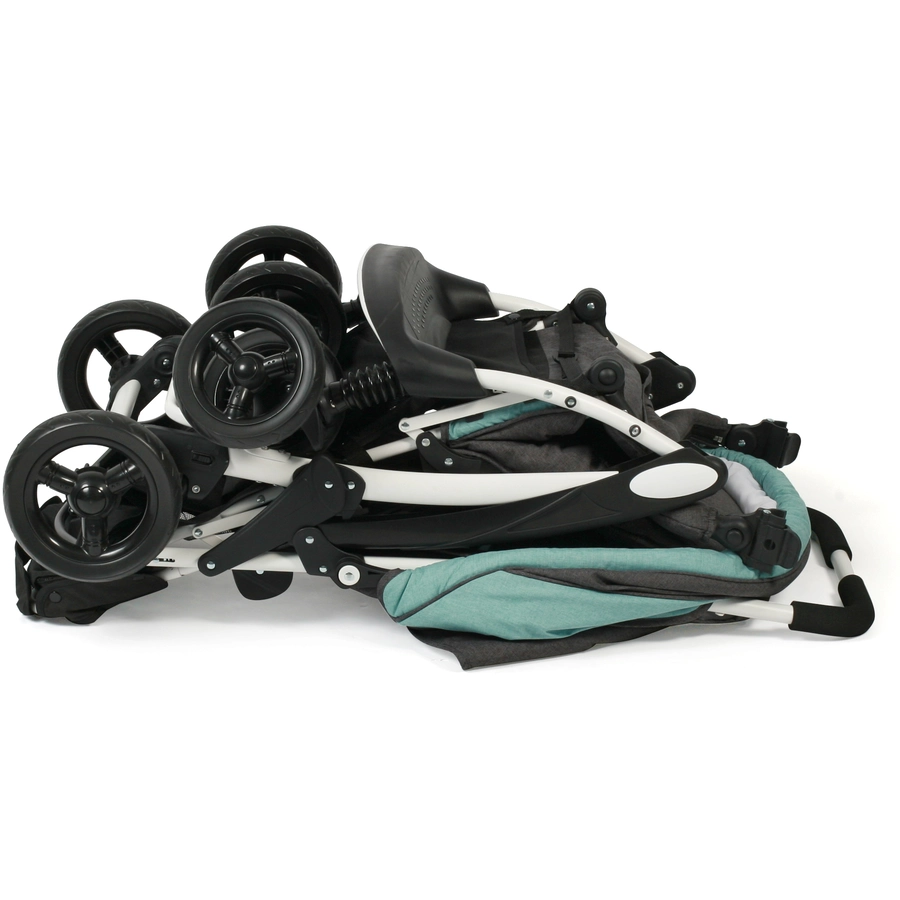 CHIC 4 BABY Geschwisterwagen DUO Melange mint