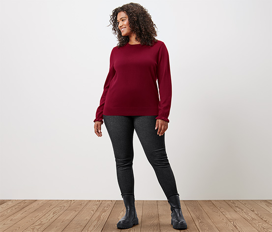 Gefütterte Leggings in Jeansoptik