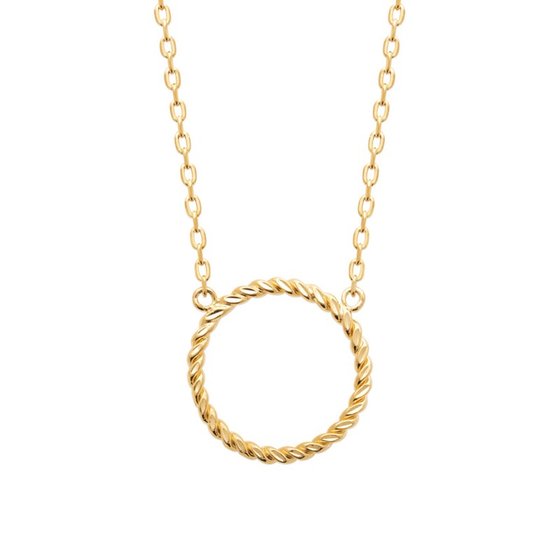 Collier Femme - Plaqué Or - Longueur : 45 cm