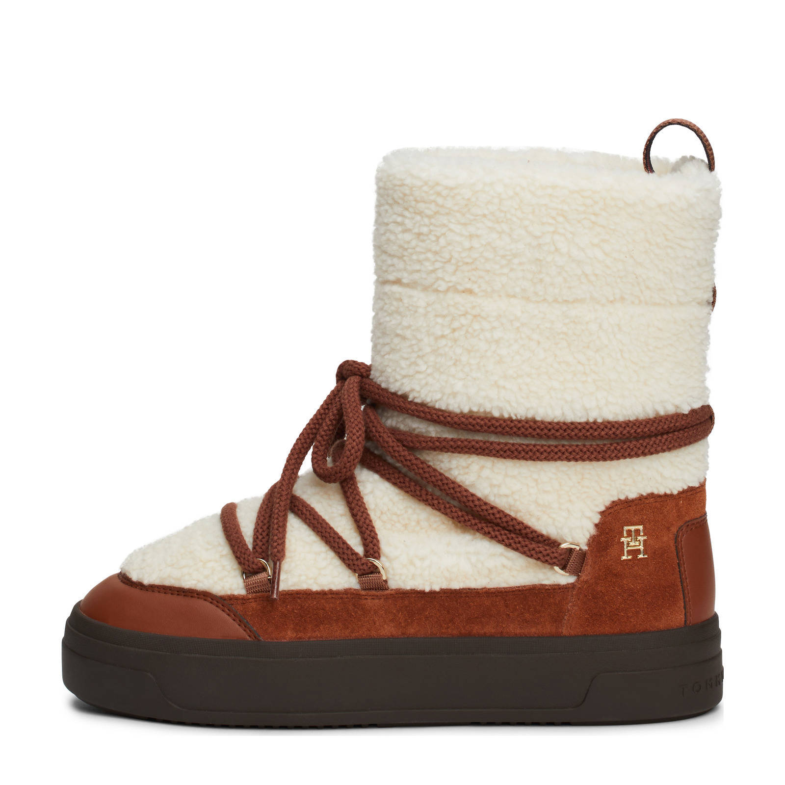 Tommy Hilfiger snowboots cognac/ecru