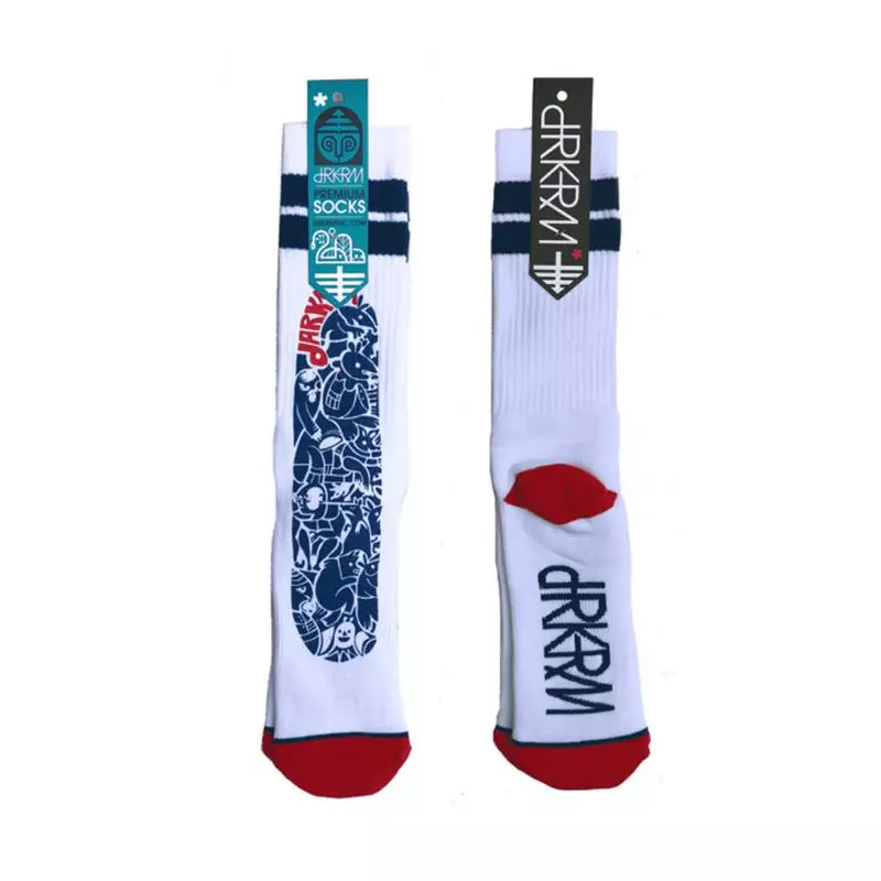 Chaussettes skate DARKROOM Angel Dust Blanc