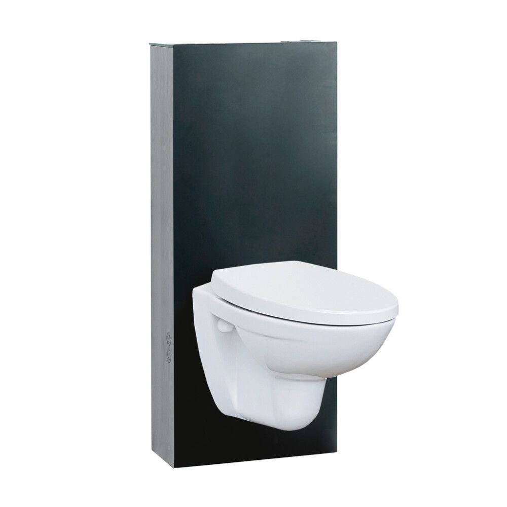 WC FIXTUR SVEDBERGS INKL GLASBOX 120MM SVART