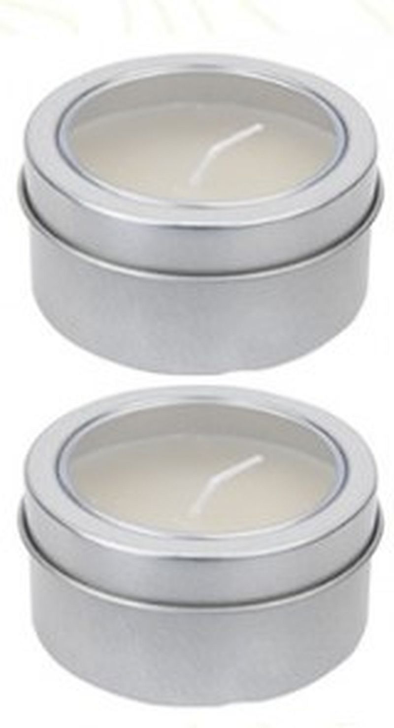 2er SET KERZENDOSEN Citronellenduft für 8h