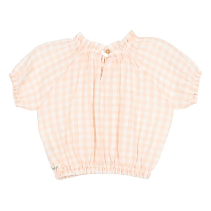 Búho Blouse Vichy Mousseline | Saumon