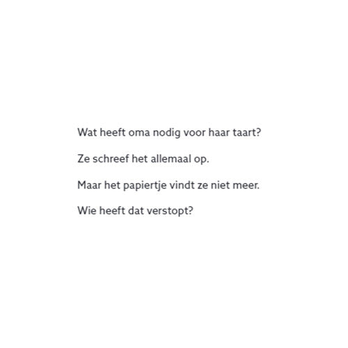 Uitgeverij oogappel kartonboek oma bakt taart