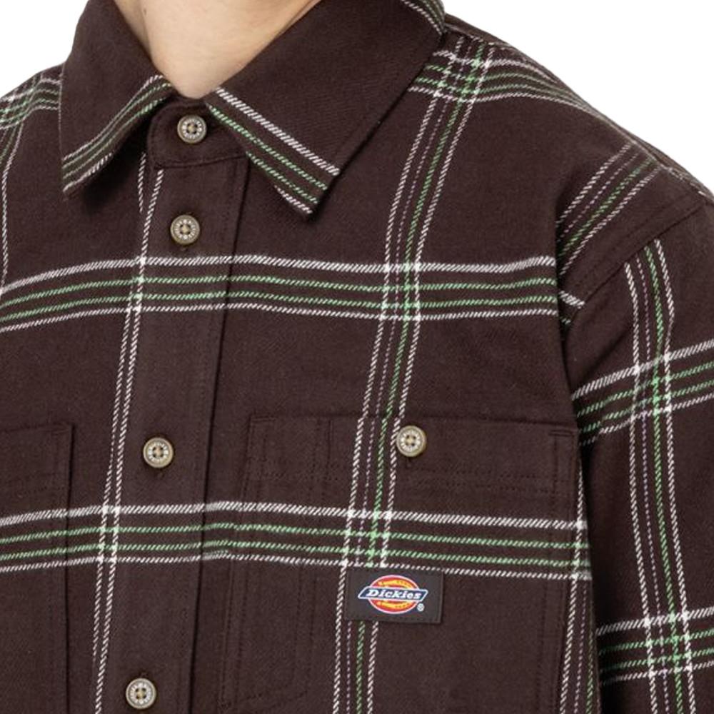 Dickies Chemise Marron/Vert Homme Dickies Warrenton