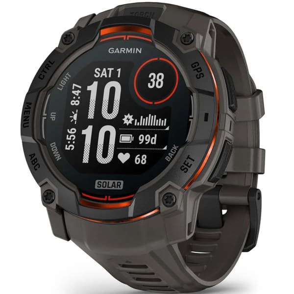 Montre cardio GPS GARMIN INSTINCT 3 50 MM BLACK BEZEL W/ CHARCOAL BAND