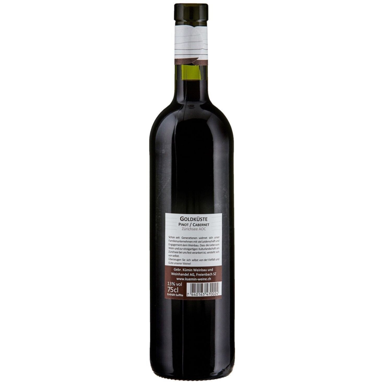 Zürich AOC Goldküste Pinot Noir Cabernet -75cl