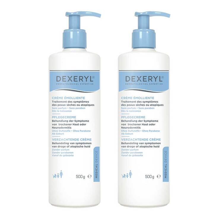 Dexeryl Pflegecreme, 2x500 g