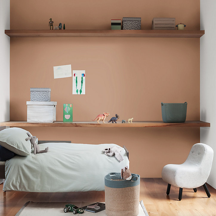 Peinture murs et boiseries Color Resist Dulux Valentine satin parfait café 2,5L