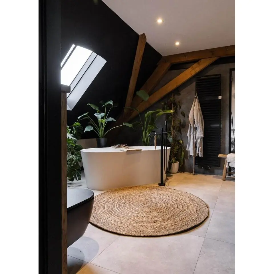 EVA Interior Vloerkleed Jute Rond - Naturel - 240 Ø (L)