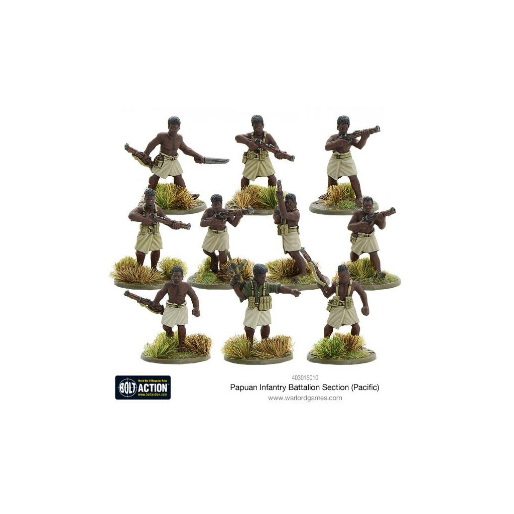 Bolt Action - Papuan Infantry Battalion Section (Pacific)