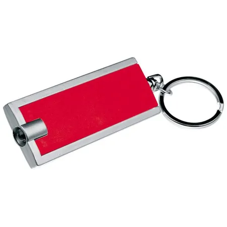 Macma Schlüsselanhänger mit LED Taschenlampe, rot