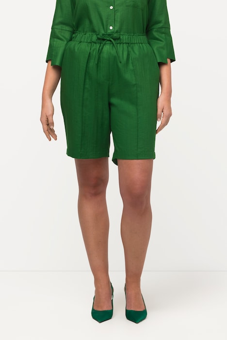Shorts, weites Bein, Biesen, Elastikbund