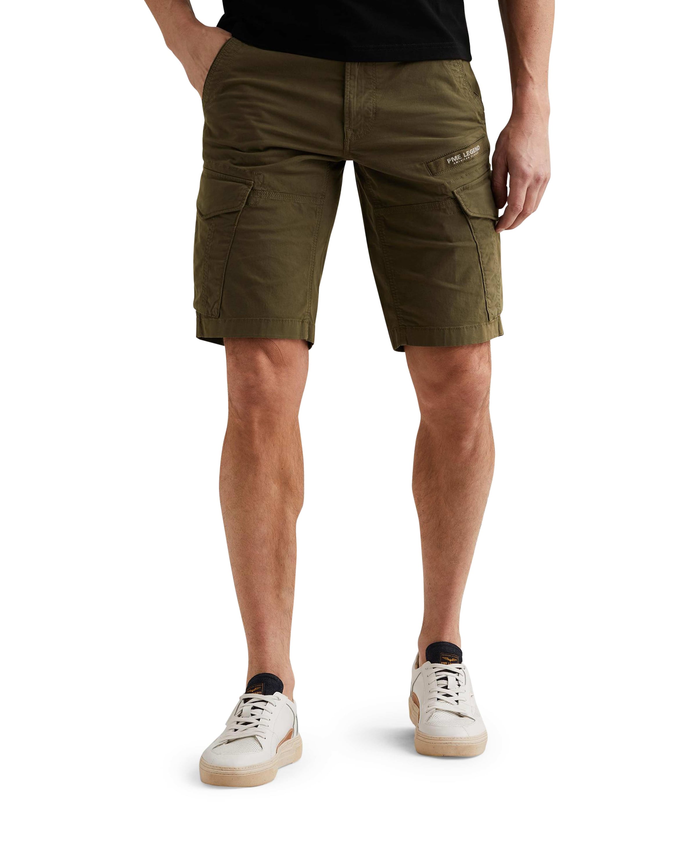 PME Legend NORDROP CARGO SHORTS STRETCH TWILL heren korte broek groen