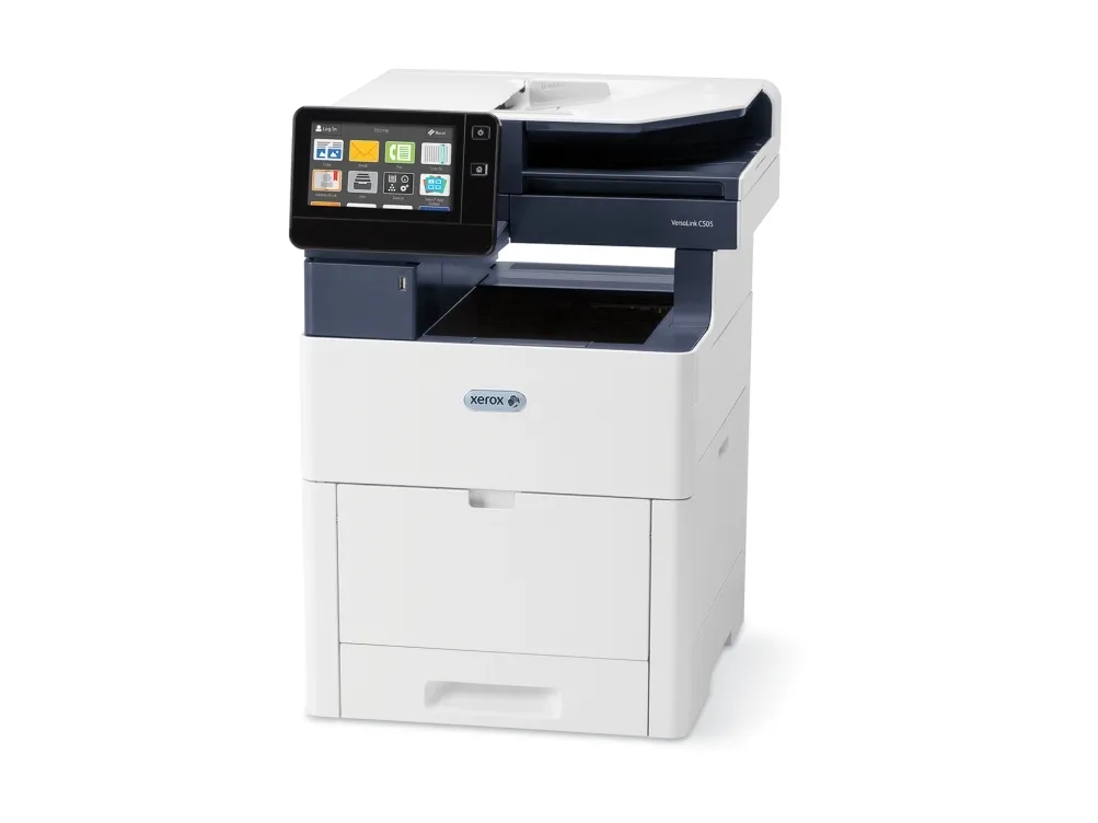 Xerox VersaLink C505/X - Multifunktionsprinter - farve - LED - 216 x 356 mm (original) - A4/Legal (medie) - op til 43 spm (kopiering) - op til 43 spm (udskriver) - 700 ark - 33.6 Kbps - Gigabit LAN, USB vært, NFC, USB 3.0 - Sold