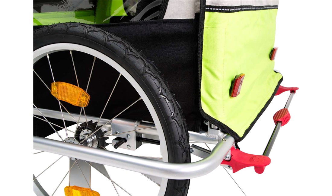 Cykeltrailer 2 pers. med fodbremse