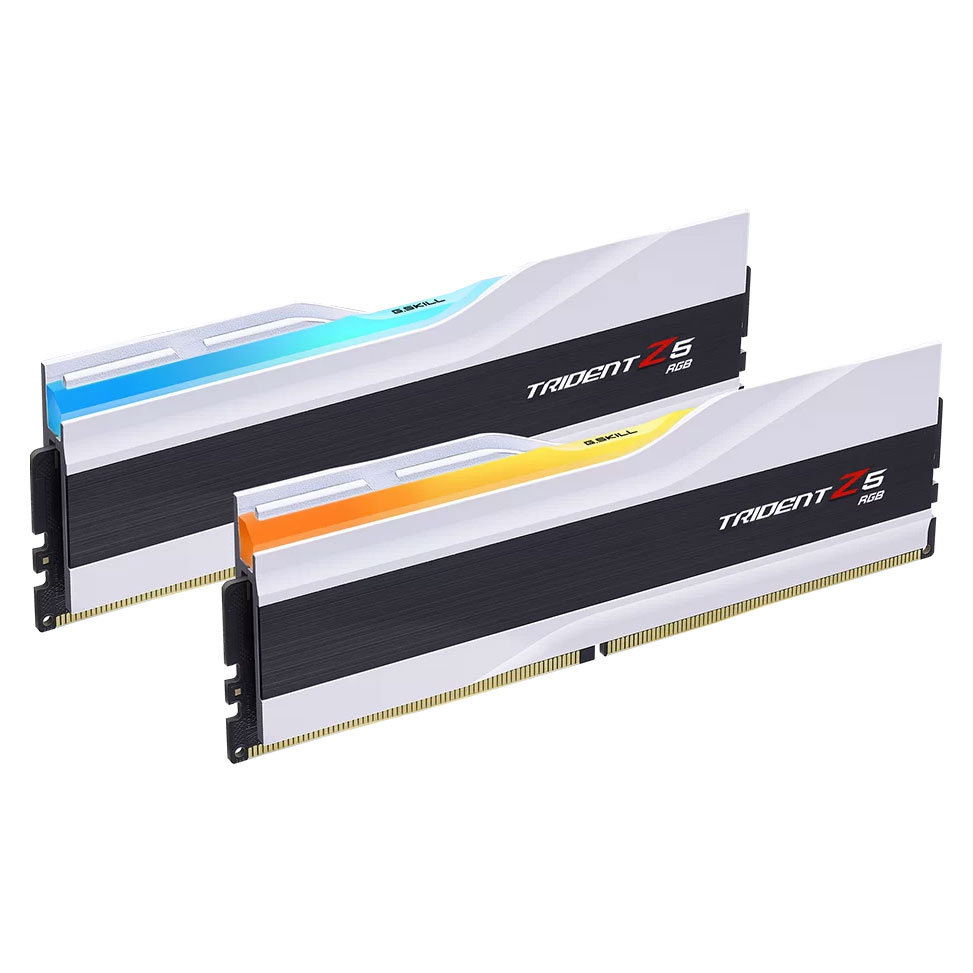 G.Skill Trident Z5 RGB 32 Go (2 x 16 Go) DDR5 6400 MHz CL32 - Blanc