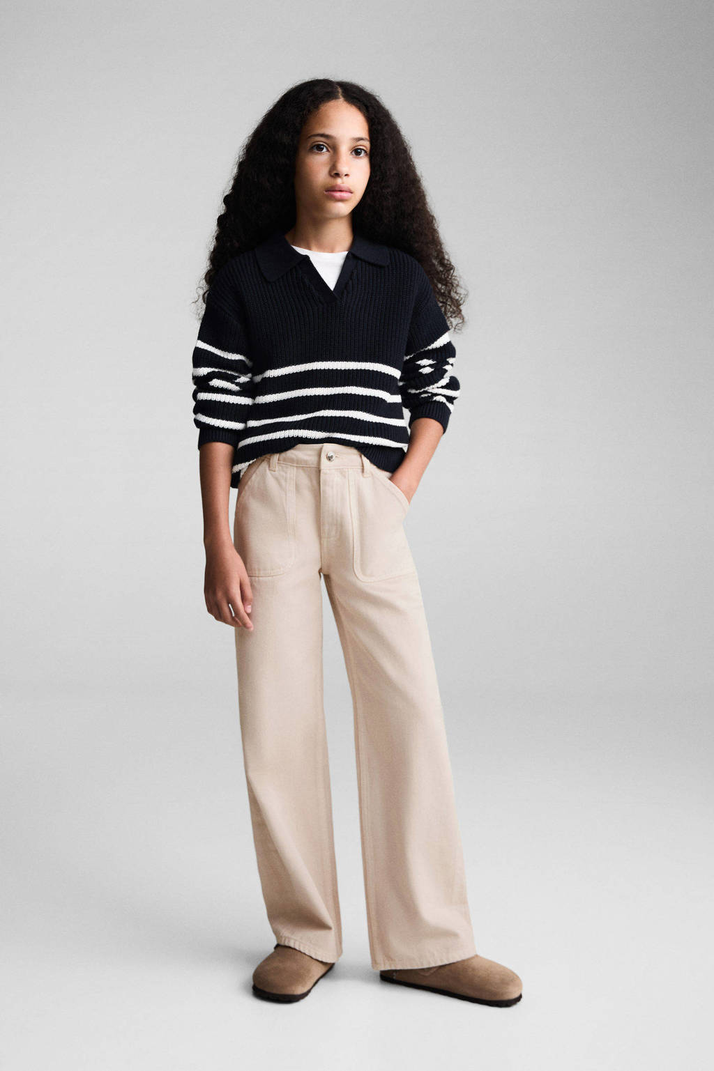 Mango Kids gebreide trui marine
