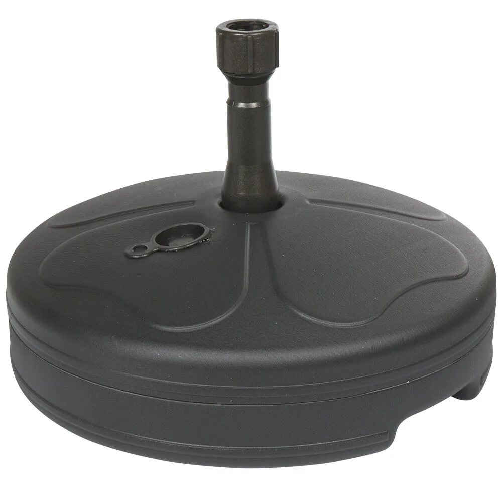 Pied de parasol rond à remplir 20L noir