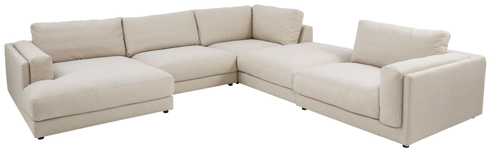 Ole Gunderson Wohnlandschaft-Kombi LASSE IX 125 x 347 x 352 cm naturbeige