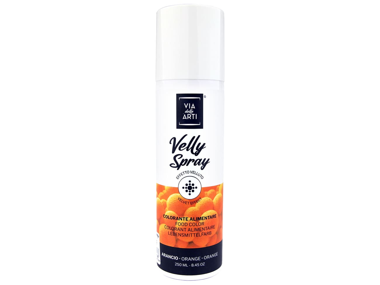 Colorant en spray effet velours - 250 ml - Orange - Velly Spray