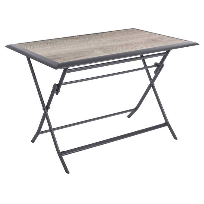 Table de jardin pliante rectangulaire AZUA Gris smoke