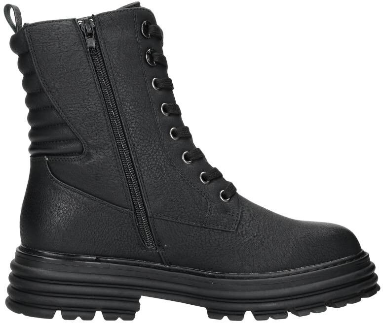 Sub55 Veterschoenen Hoog zwart