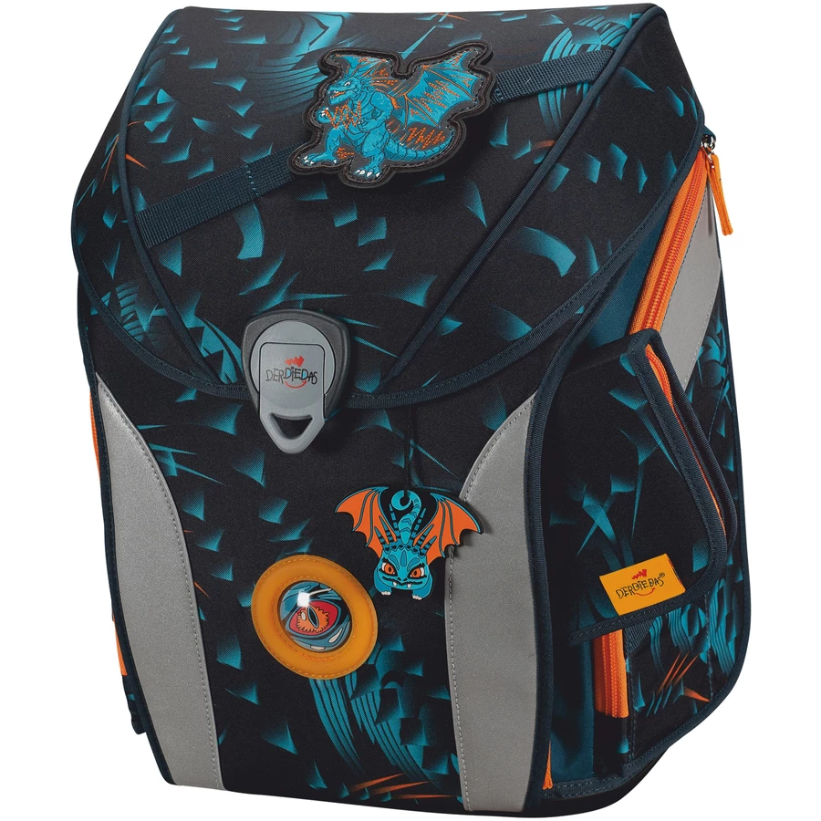 DerDieDas ErgoFlex Max Exclusiv LED - Schulranzenset 5tlg. 950g Dragon Moon