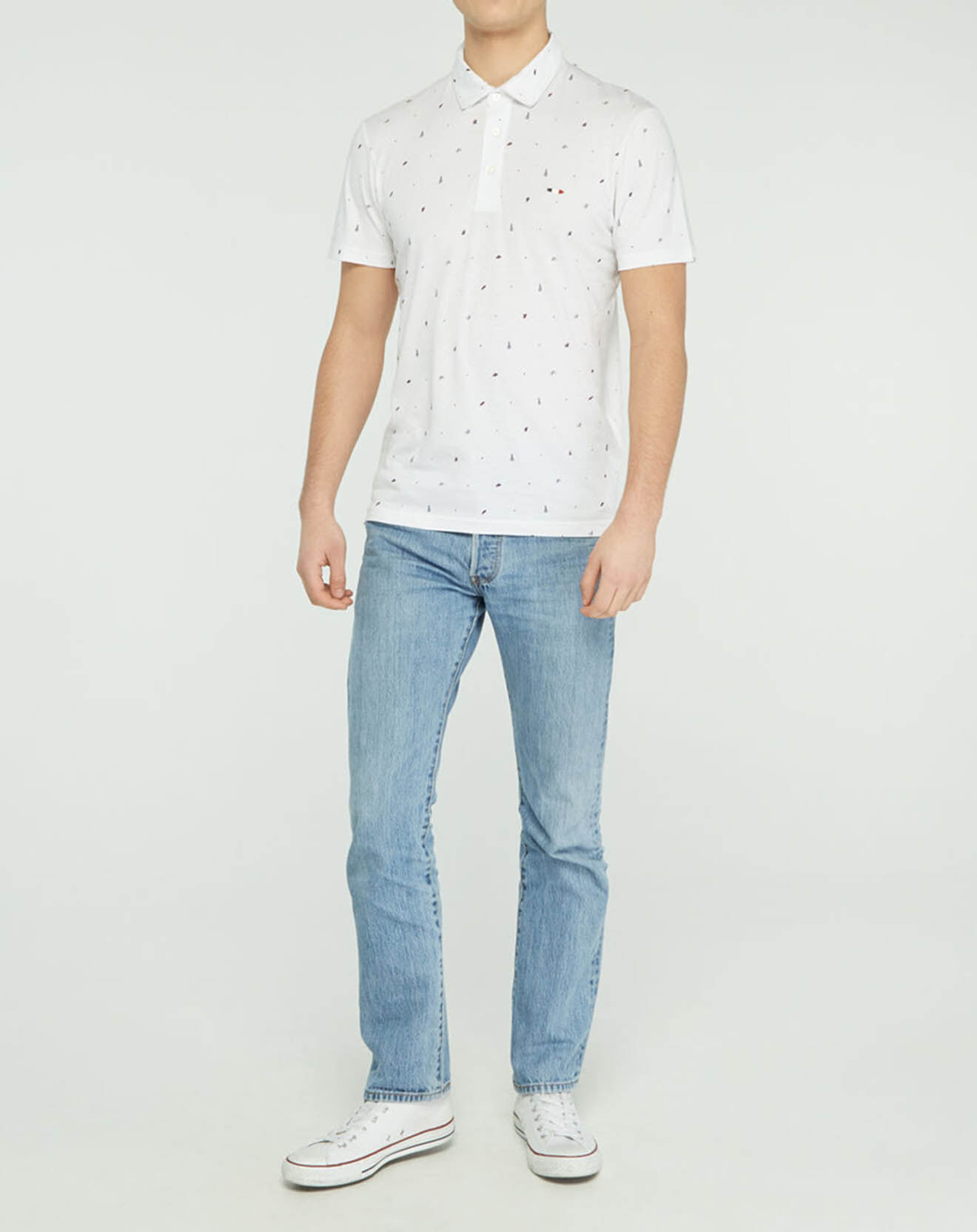 Oxbow Polo Nedra imprimé blanc