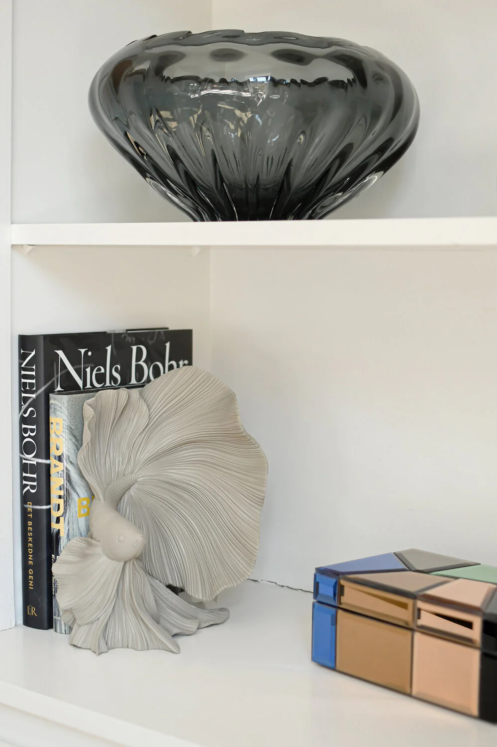 Margit Brandt  Wave skål, grå - Ø30 cm