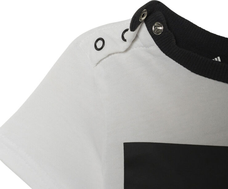 adidas Essentials sæt, shorts   T-shirt Hvid