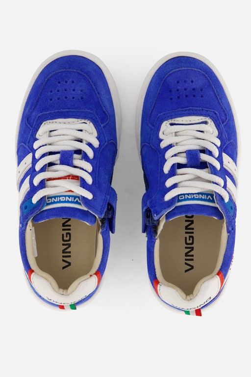 Vingino Noah Low Court Lifestyle Sneakers blauw