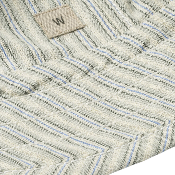 Wheat Bøllehat Alec Aquablue stripe