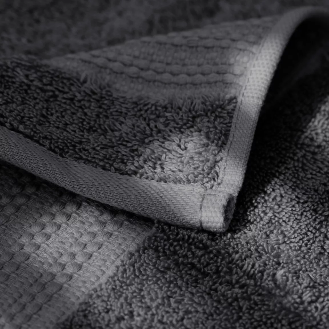 Serviette de bain coton bio (50 x 90 cm) Méline Gris orage