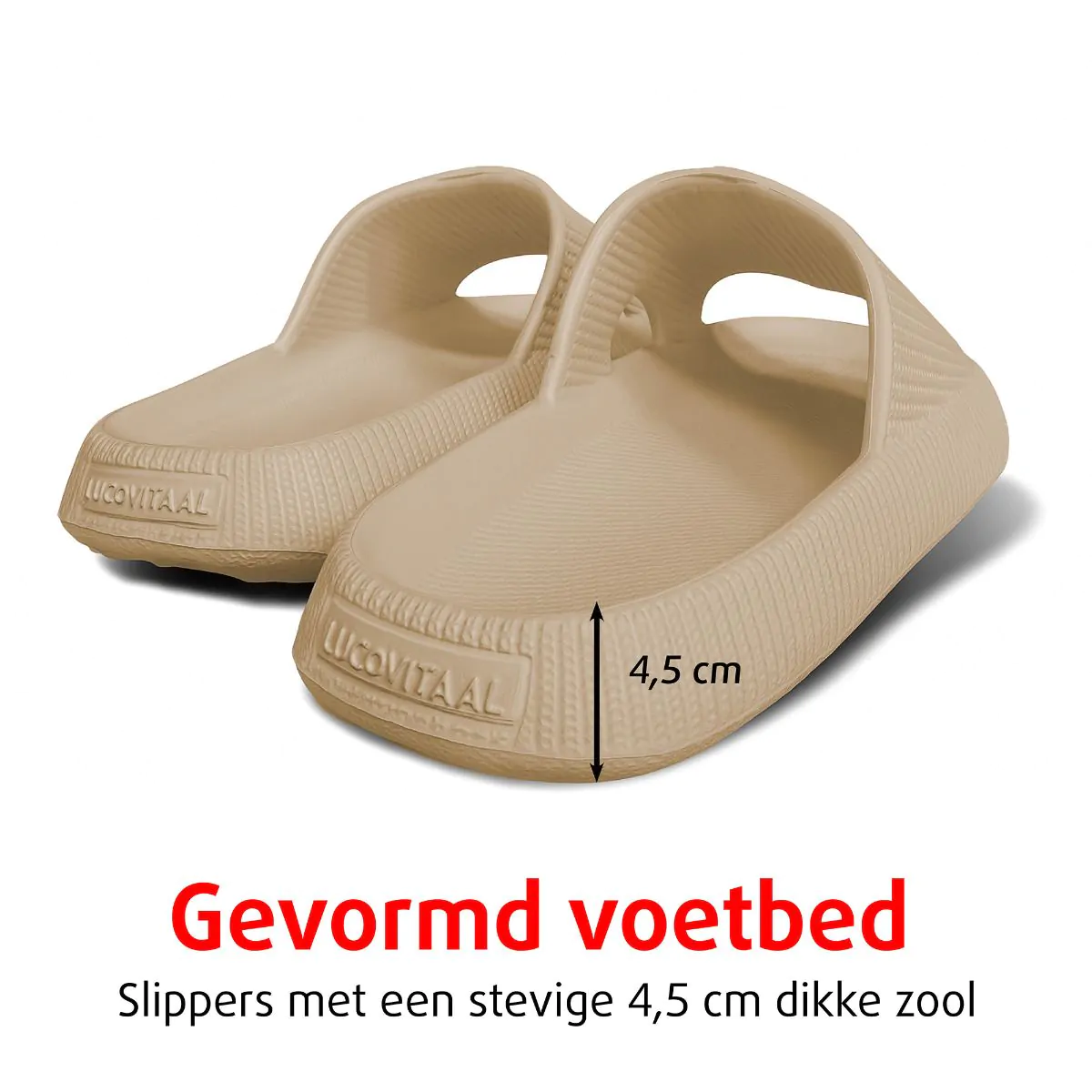 Orthopedische Zomer Badslippers (Beige)