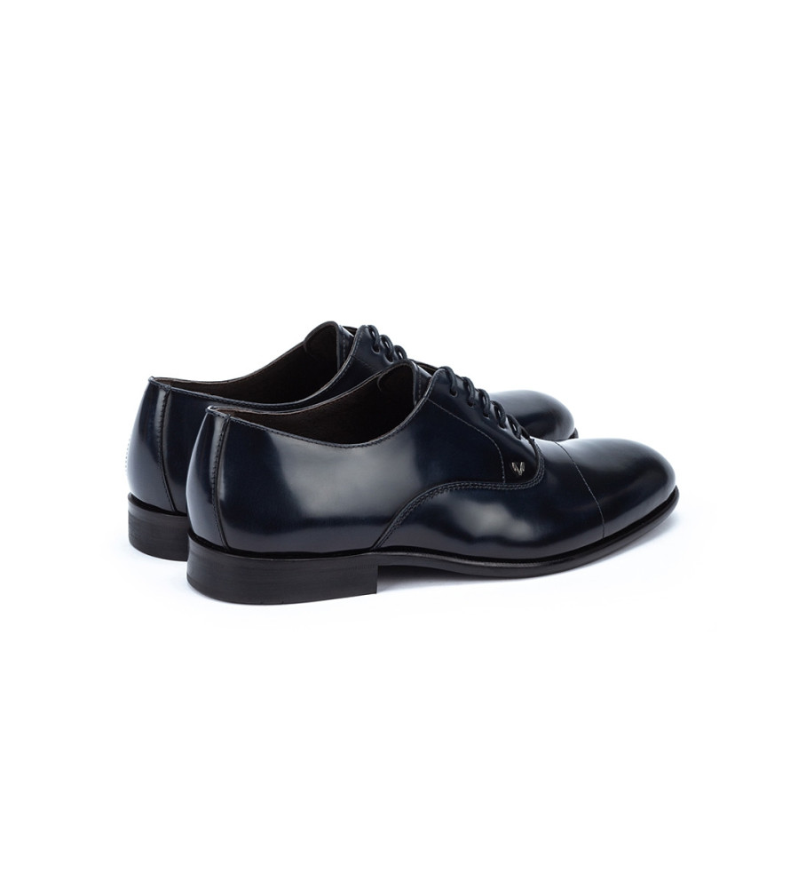 Sapatos Martinelli Richmond em couro azul marinho