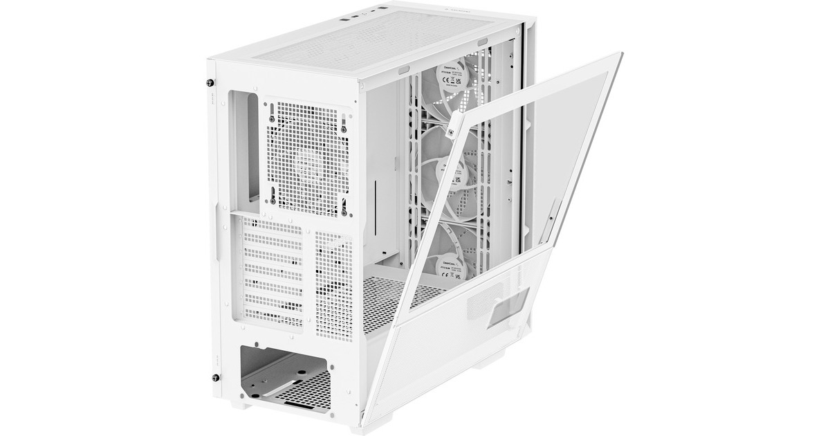 DeepCoolCH560 Digital midi tower behuizing  (Wit | 1x USB-A | 1x USB-C | RGB | Window)